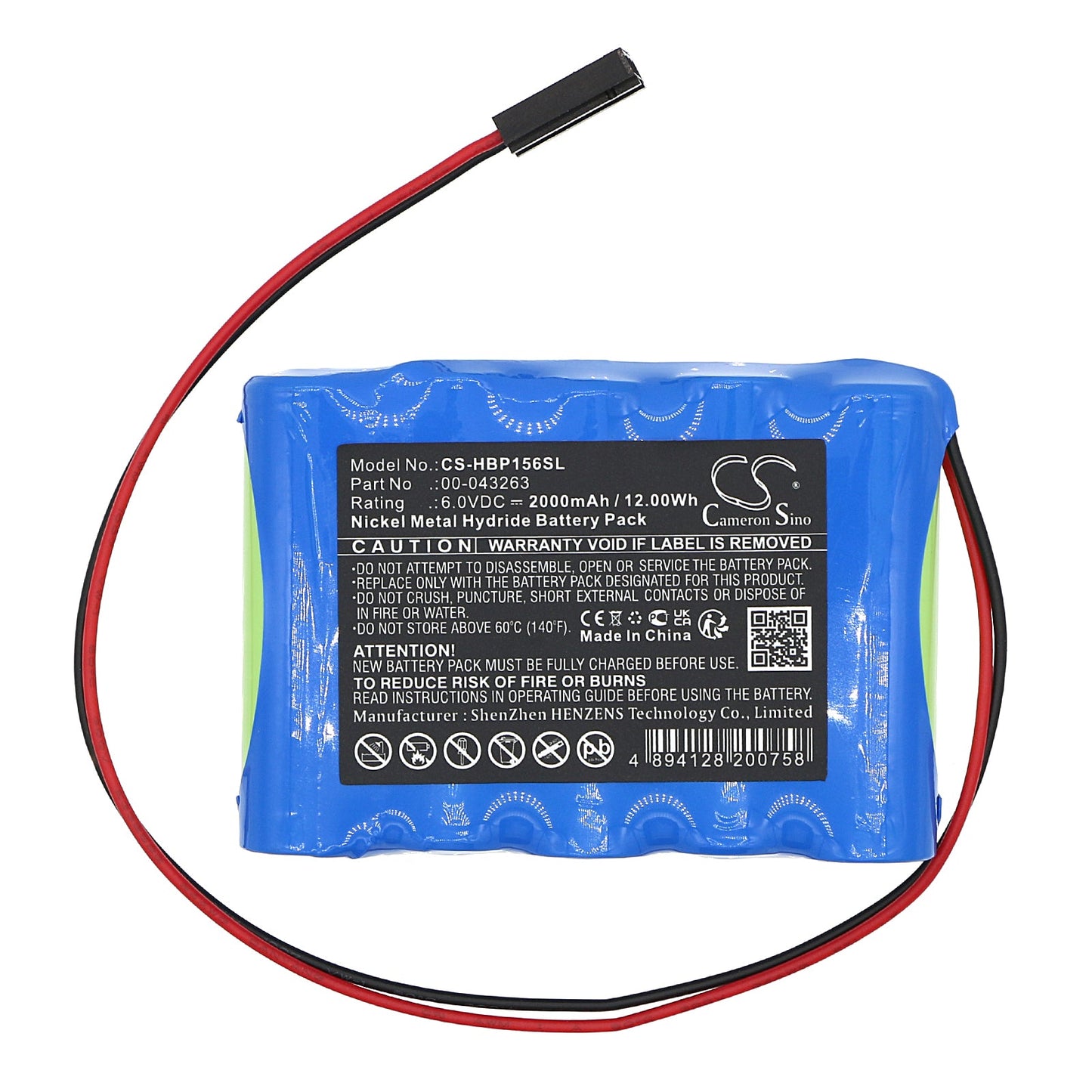 Replacement Battery for Hobart Quantum Digital Deli Scale Label Print – Electronic Scales – 2000mAh / 12.00Wh / 6.0V