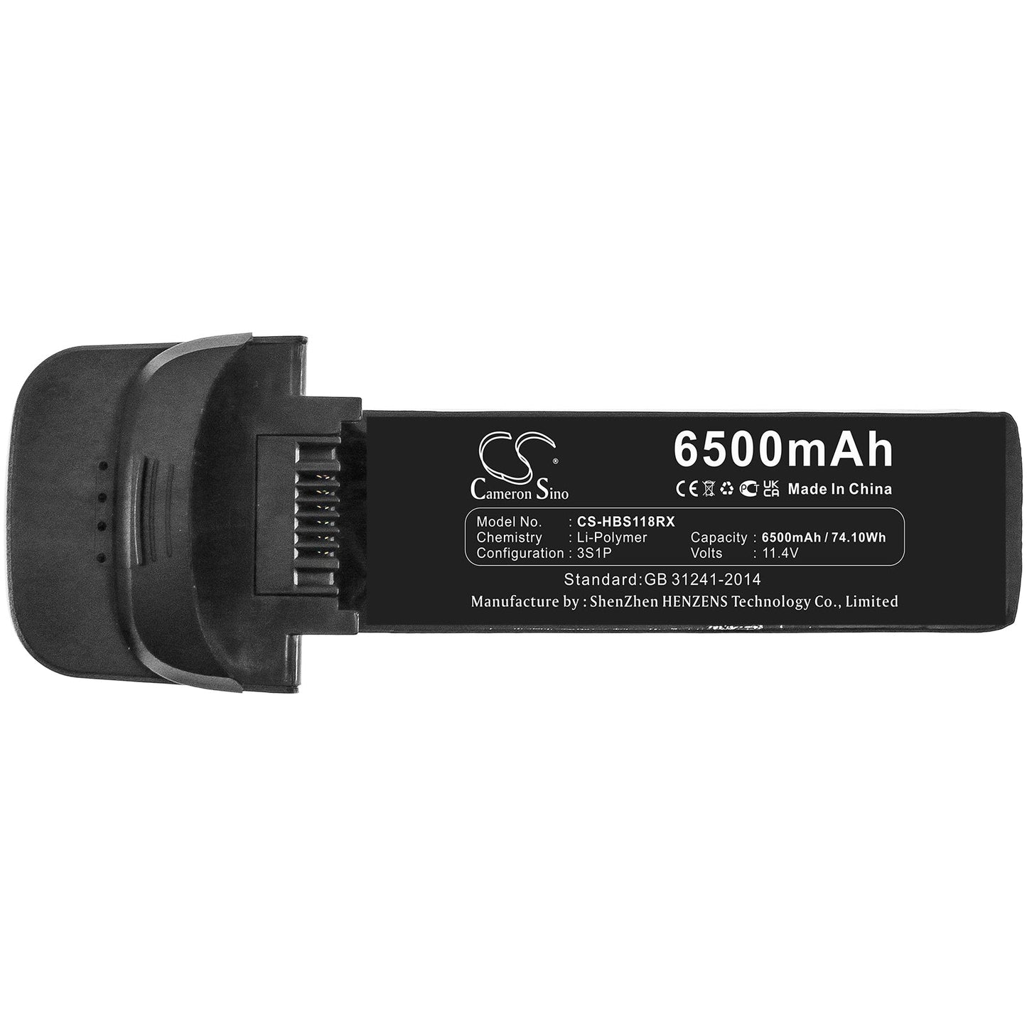 Replacement Battery for Hubsan Zino Pro Plus – Drones – 6500mAh / 74.10Wh / 11.4V