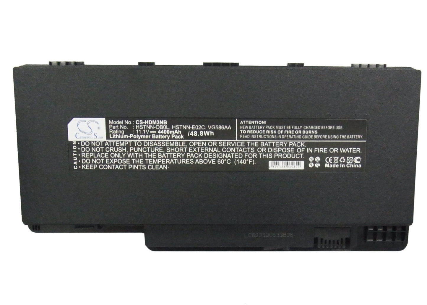 Replacement Battery for HP Pavilion dm3 – Notebook, Laptop – 4400mAh / 48.84Wh / 11.1V