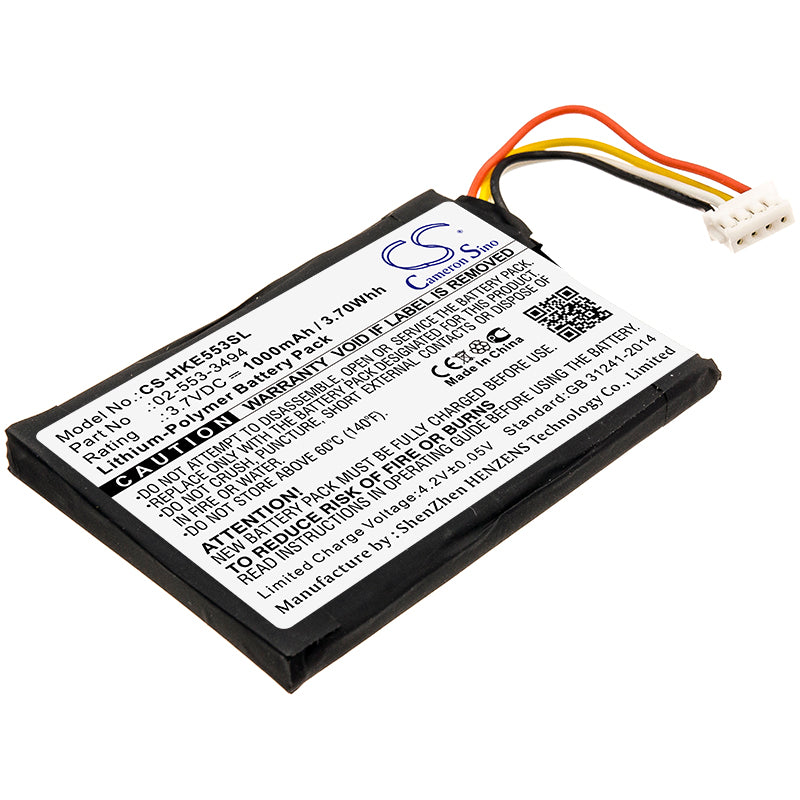 Replacement Battery for Harman/Kardon HKNEOBRNBSG – 1000mAh / 3.70Wh