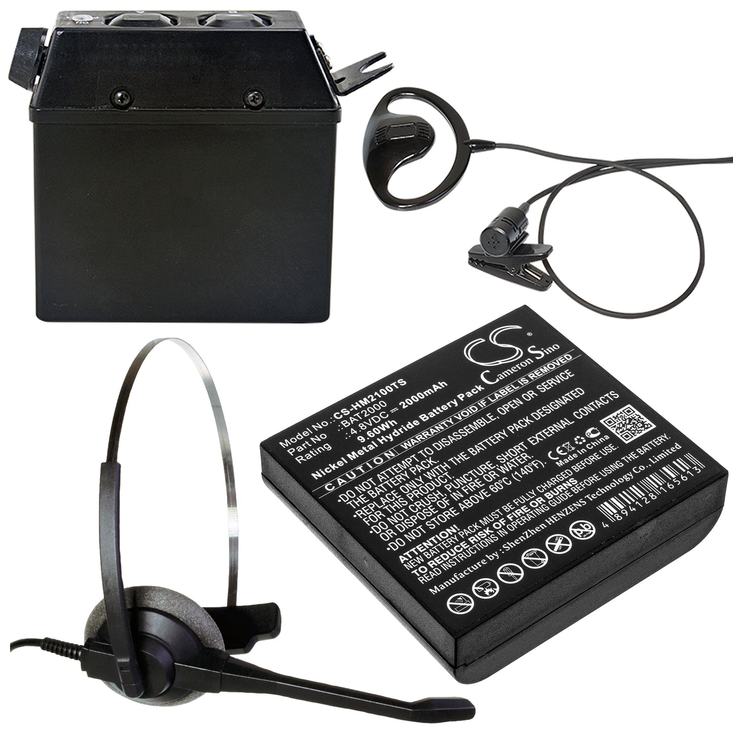Replacement Battery for HME COM 2000 – Wireless Headset – 2000mAh / 4.8V - image 4