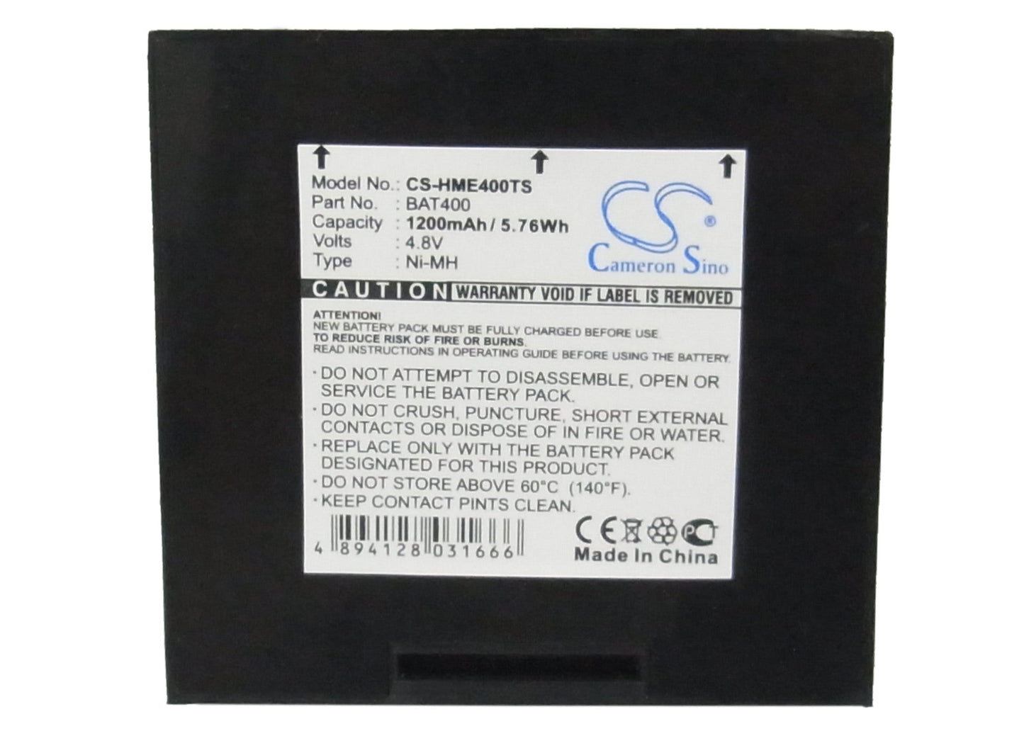 Replacement Battery for HME 400 – Wireless Headset – 1200mAh / 5.76Wh / 4.8V