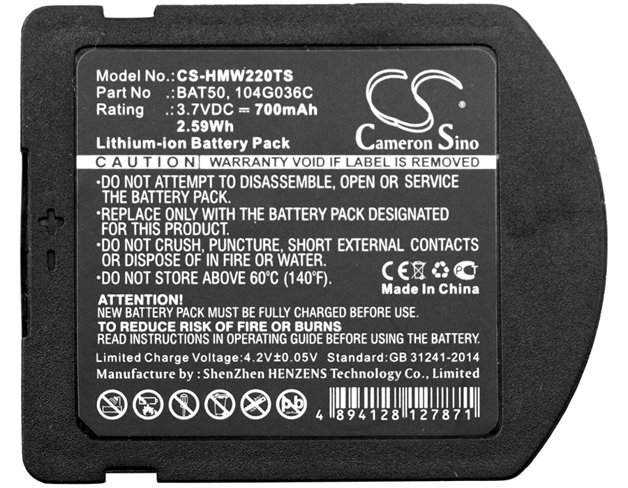 Replacement Battery for HME 1402 – Wireless Headset – 700mAh / 3.7V - image 3