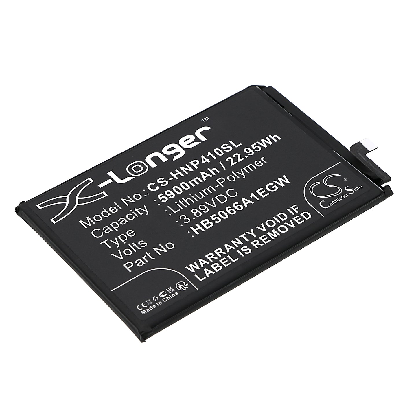 Replacement Battery for Honor Play 40 Plus – Mobile, SmartPhone – 5900mAh / 3.89V - image 1