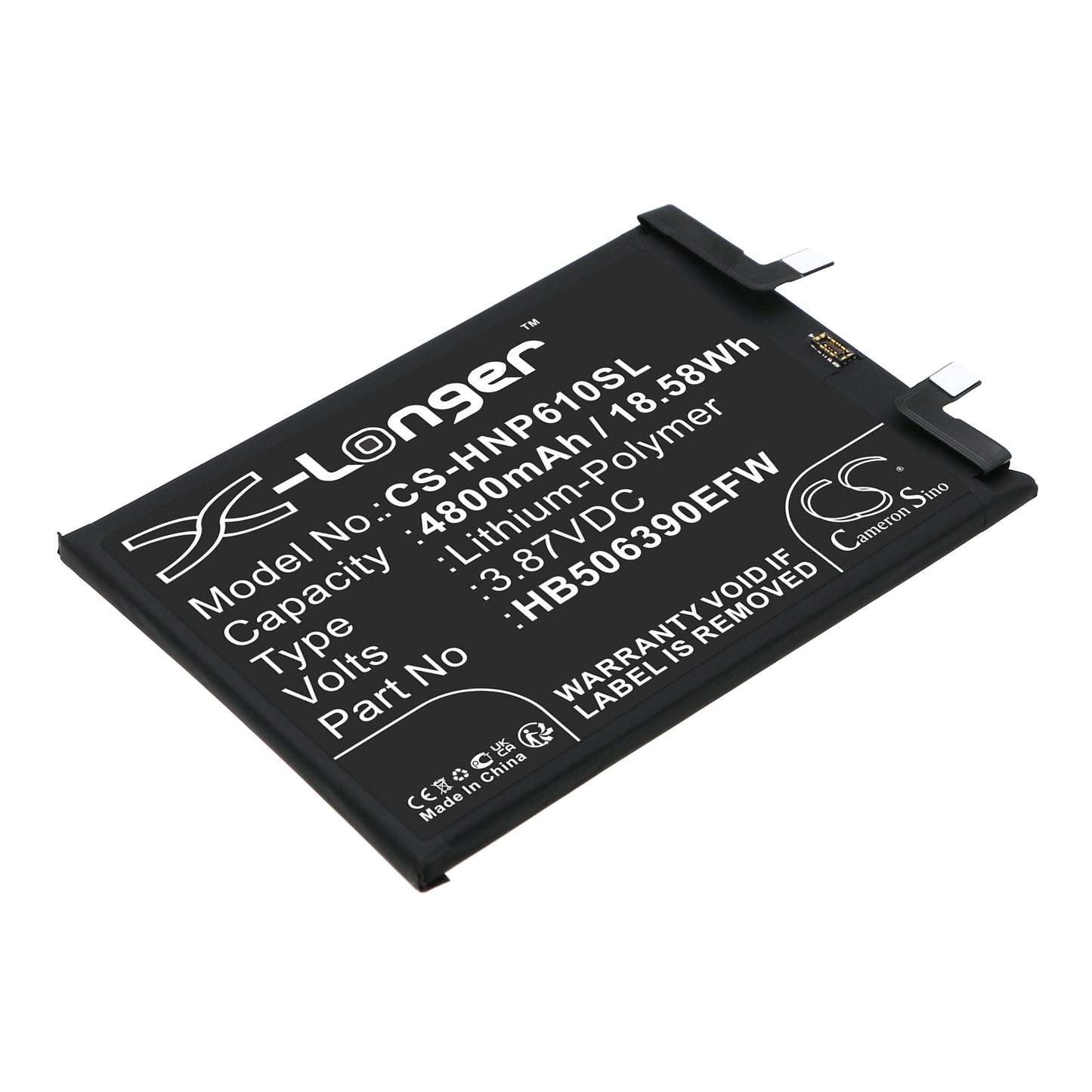Replacement Battery for Honor 60 Pro 5G – Mobile, SmartPhone – 4800mAh / 3.87V - image 1