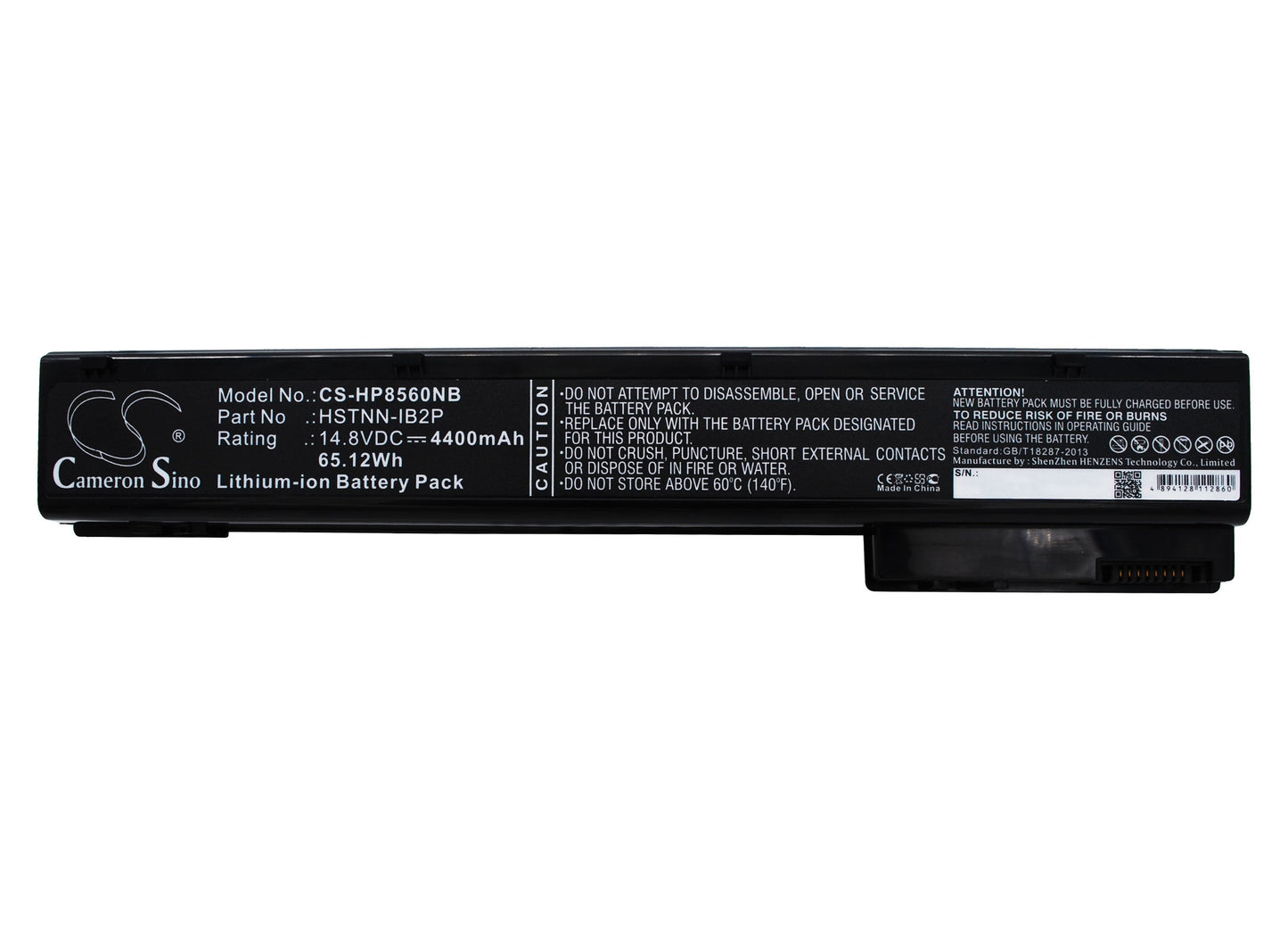 Replacement Battery for HP EliteBook 8560w – Notebook, Laptop – 4400mAh / 65.12Wh / 14.8V