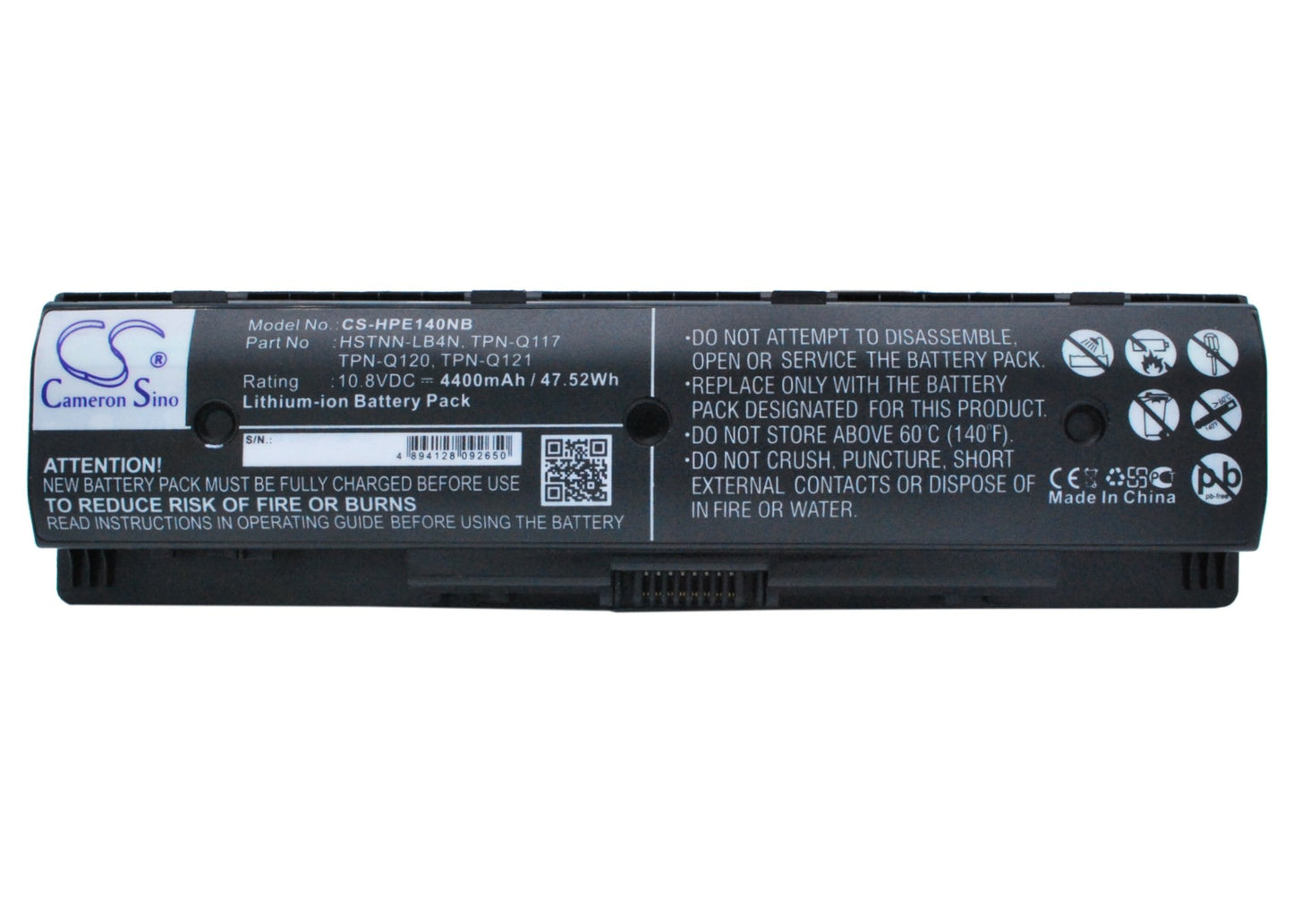 Replacement Battery for HP 15-J199 – Notebook, Laptop – 4400mAh / 47.52Wh / 10.8V
