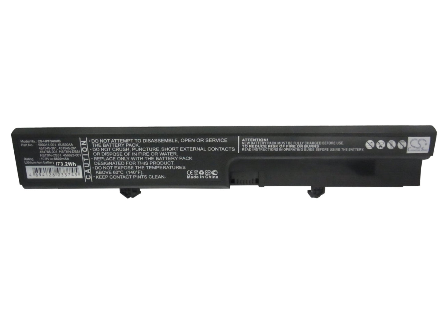 Replacement Battery for HP 540 – Notebook, Laptop – 6600mAh / 10.8V
