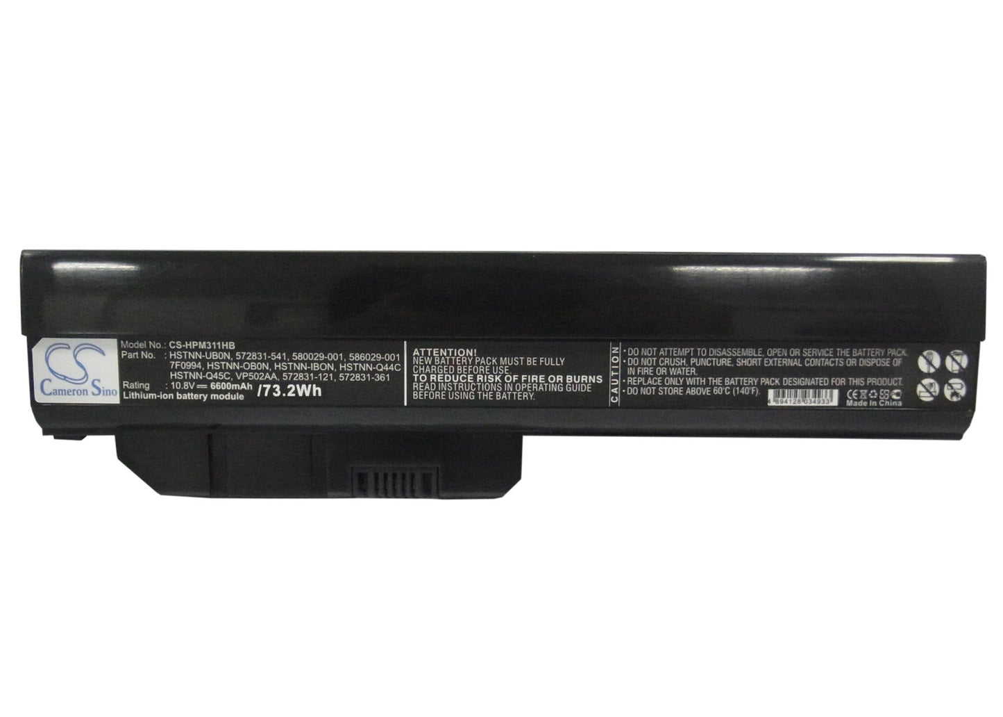 Replacement Battery for HP Mini 311 – Notebook, Laptop – 6600mAh / 71.28Wh / 10.8V