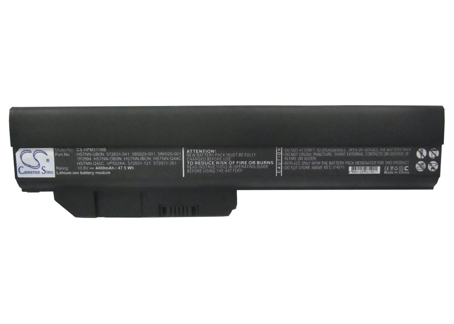 Replacement Battery for HP Mini 311 – Notebook, Laptop – 4400mAh / 47.52Wh / 10.8V