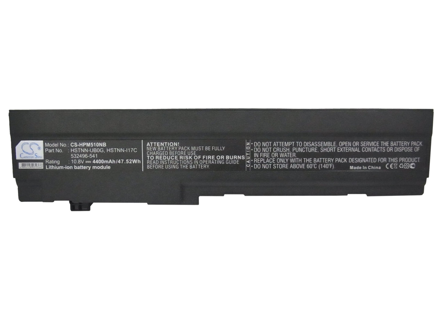 Replacement Battery for HP Mini 5000 – Notebook, Laptop – 4400mAh / 47.52Wh / 10.8V