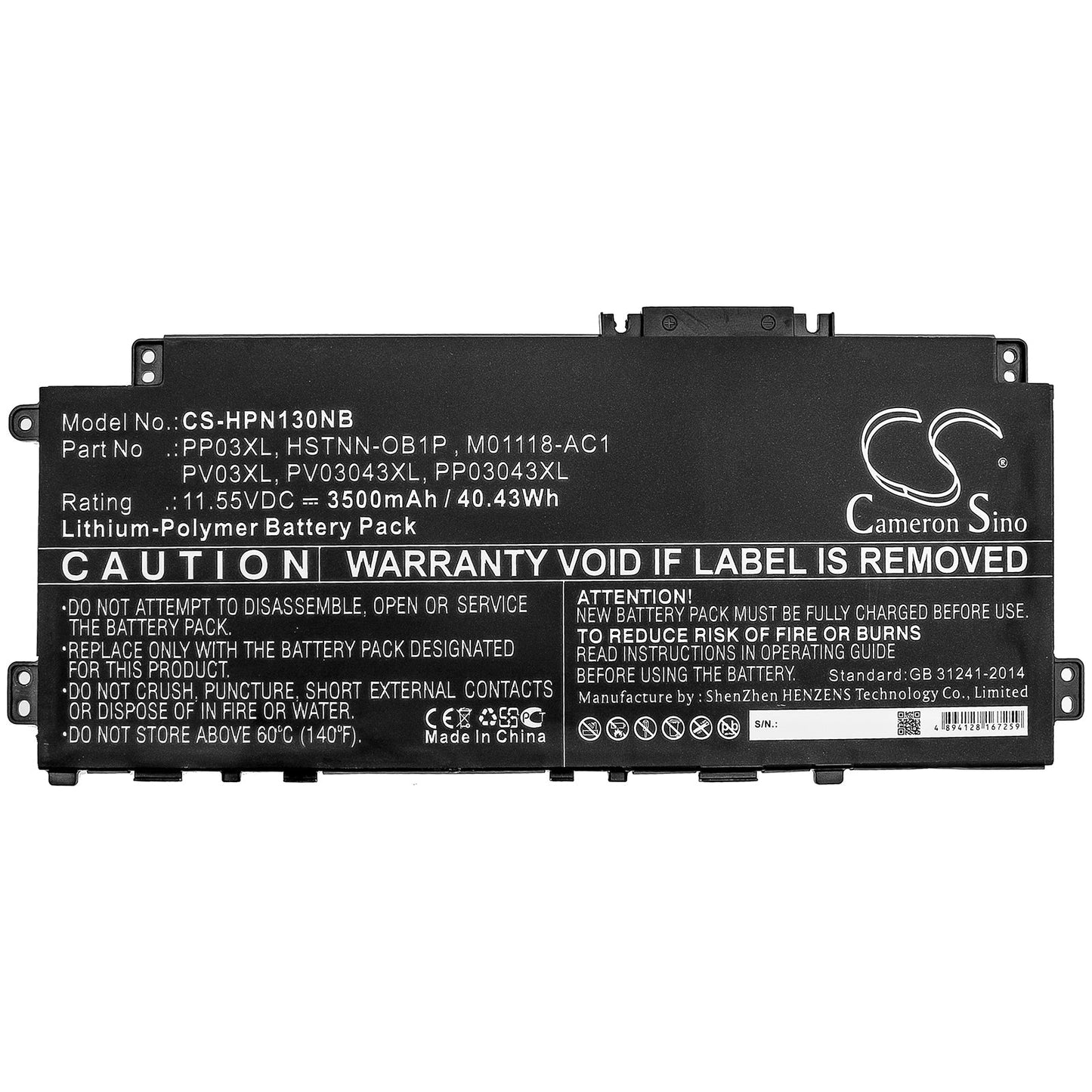 Replacement Battery for HP Pavilion 13-bb0005TU – Notebook, Laptop – 3500mAh / 11.55V - image 3