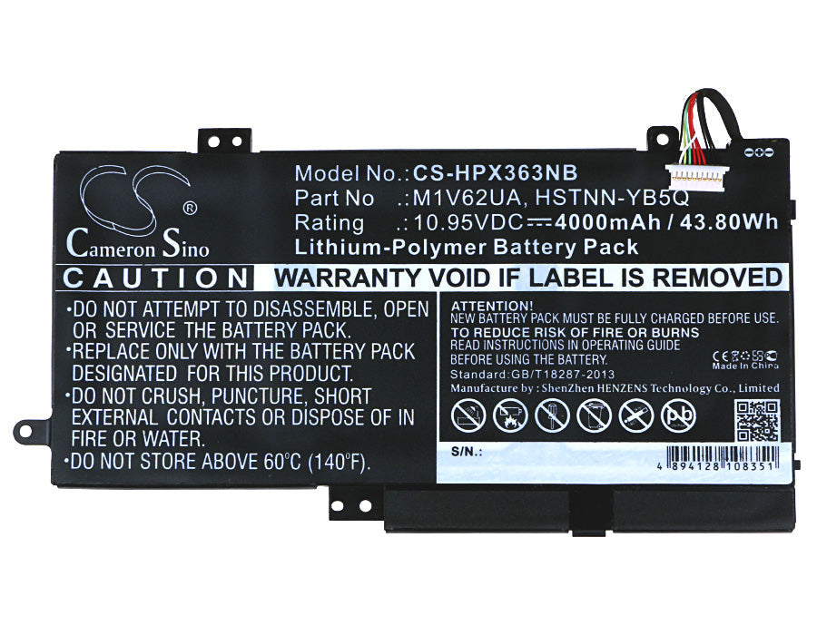 Replacement Battery for HP Envy X360 – Notebook, Laptop – 4000mAh / 43.80Wh / 10.95V