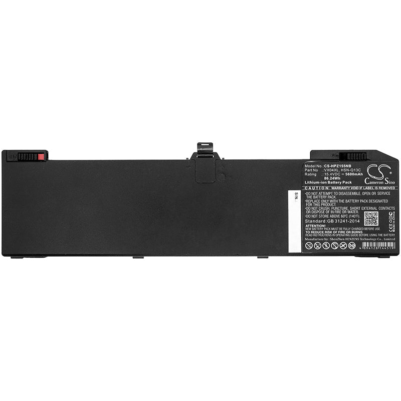Replacement Battery for HP Zbook 15 G5 – Notebook, Laptop – 5600mAh / 86.24Wh / 15.4V