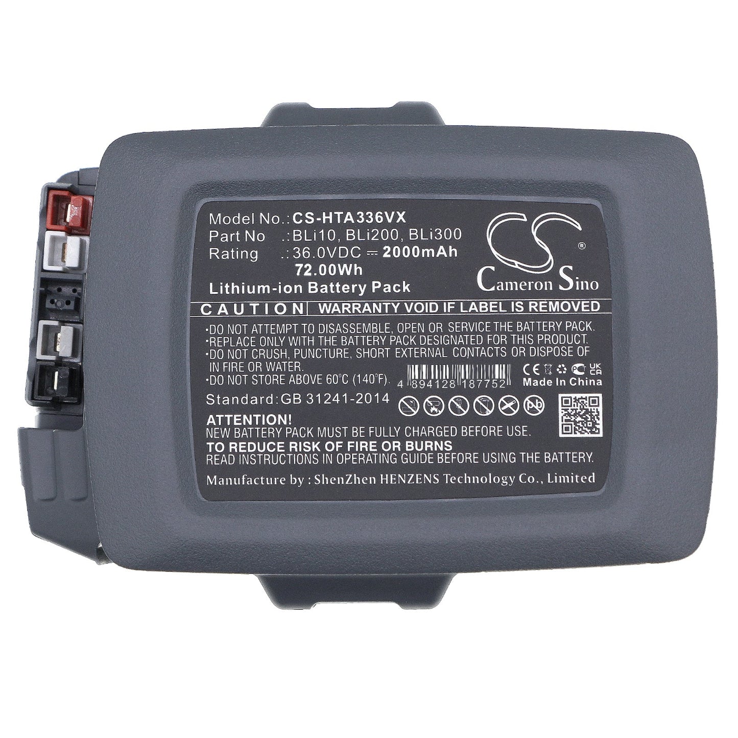 Replacement Battery for Husqvarna 110iL – Lawn Mowers – 2000mAh / 72.00Wh / 36.0V
