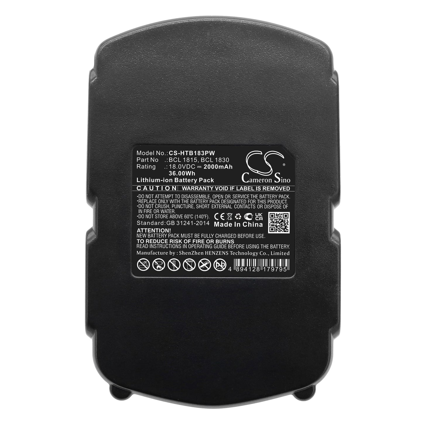 Replacement Battery for Hitachi C 18DL – Power Tools – 2000mAh / 36.00Wh / 18.0V