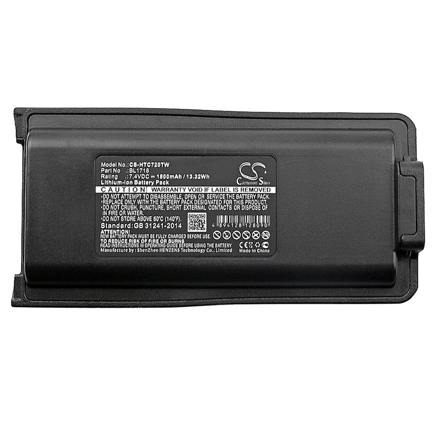 Replacement Battery for Retevis RT1 – Two-Way Radio – 1800mAh / 13.32Wh / 7.4V