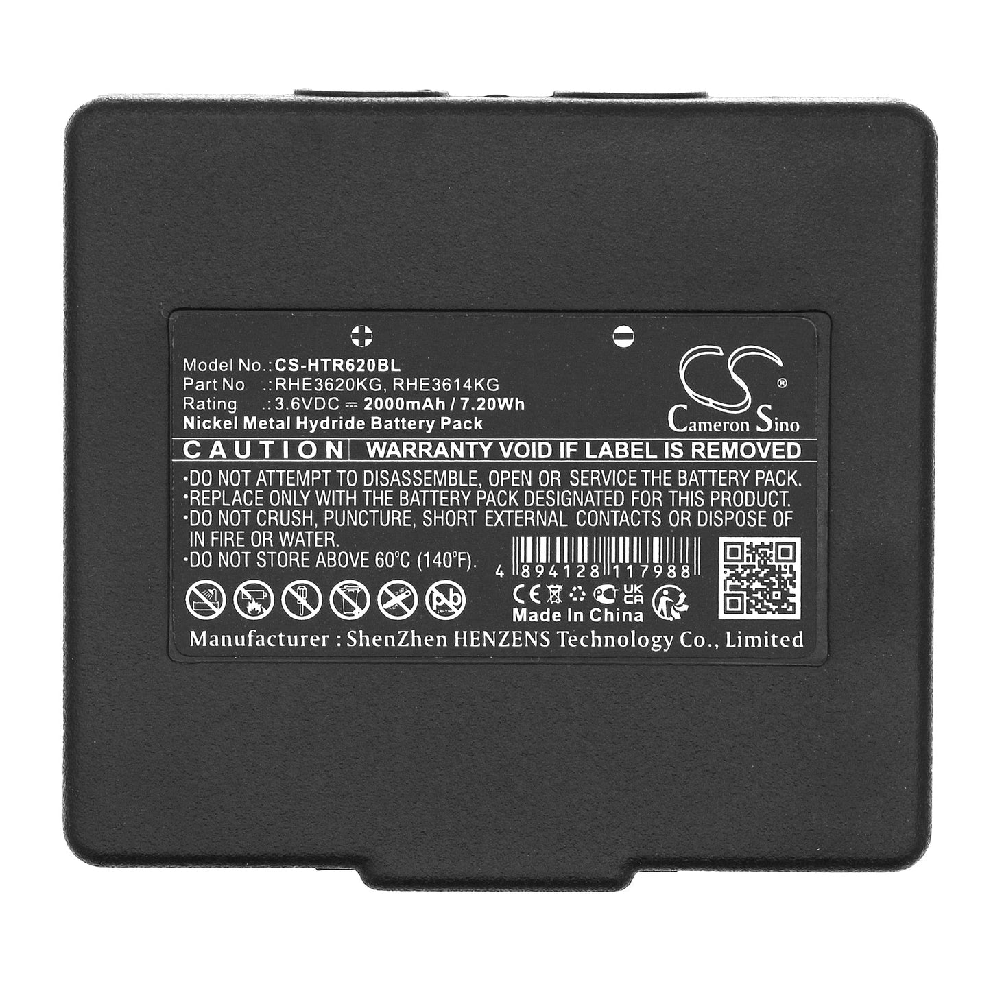 Replacement Battery for Hetronic CS 434 – Crane Remote Control – 2000mAh / 7.20Wh / 3.6V