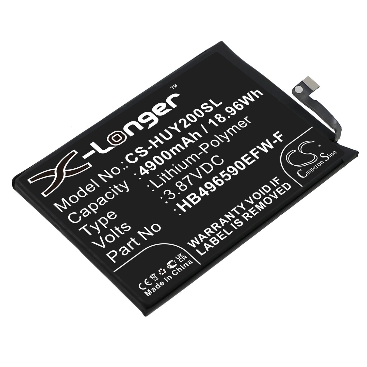 Replacement Battery for Honor | Huawei Play 20 – Mobile, SmartPhone – 4900mAh / 3.87V - image 1