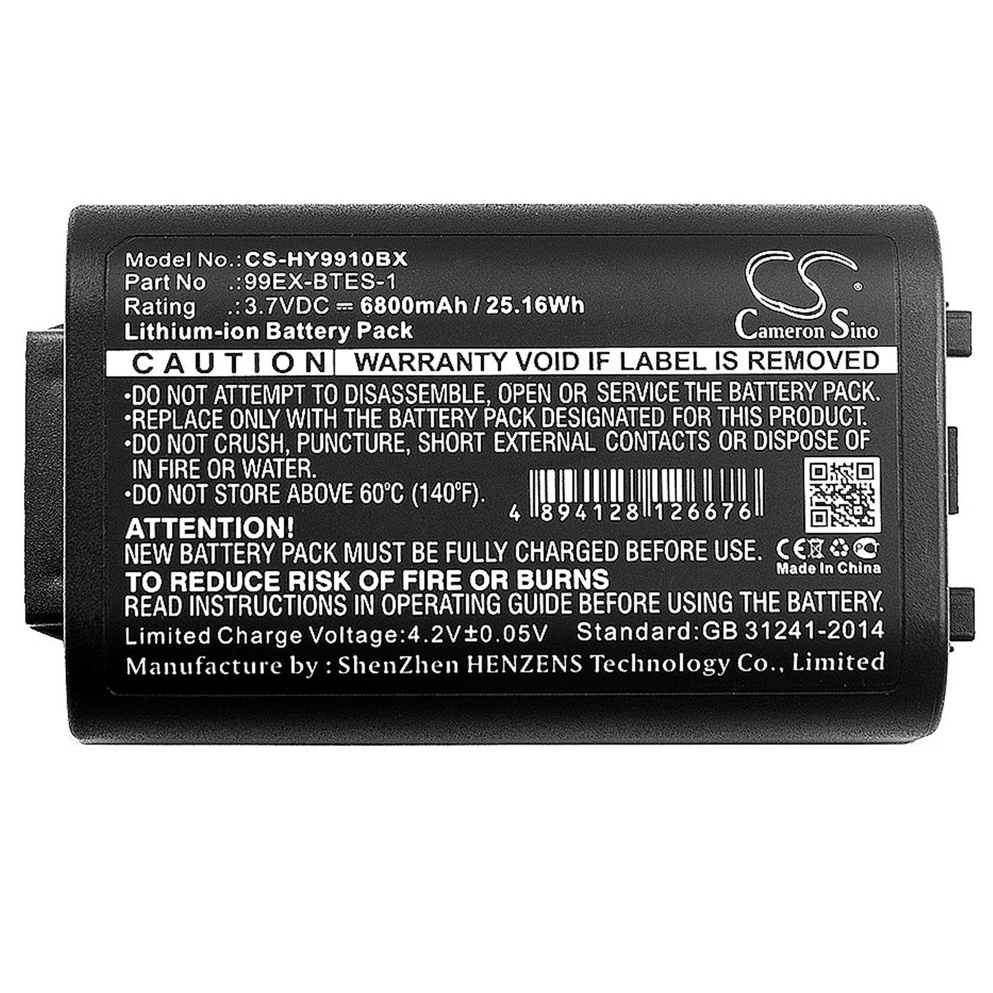 Replacement Battery for Dolphin 99EX – Barcode Scanner – 6800mAh / 25.16Wh / 3.7V