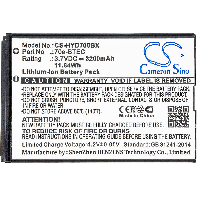 Replacement Battery for Dolphin | Honeywell 60s – Barcode Scanner – 3200mAh / 3.7V - image 3