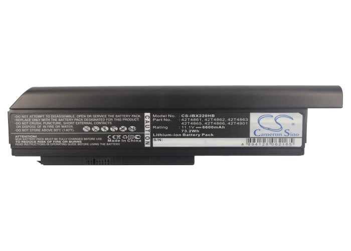Replacement Battery for Lenovo ThinkPad X220 – Notebook, Laptop – 6600mAh / 73.26Wh / 11.1V