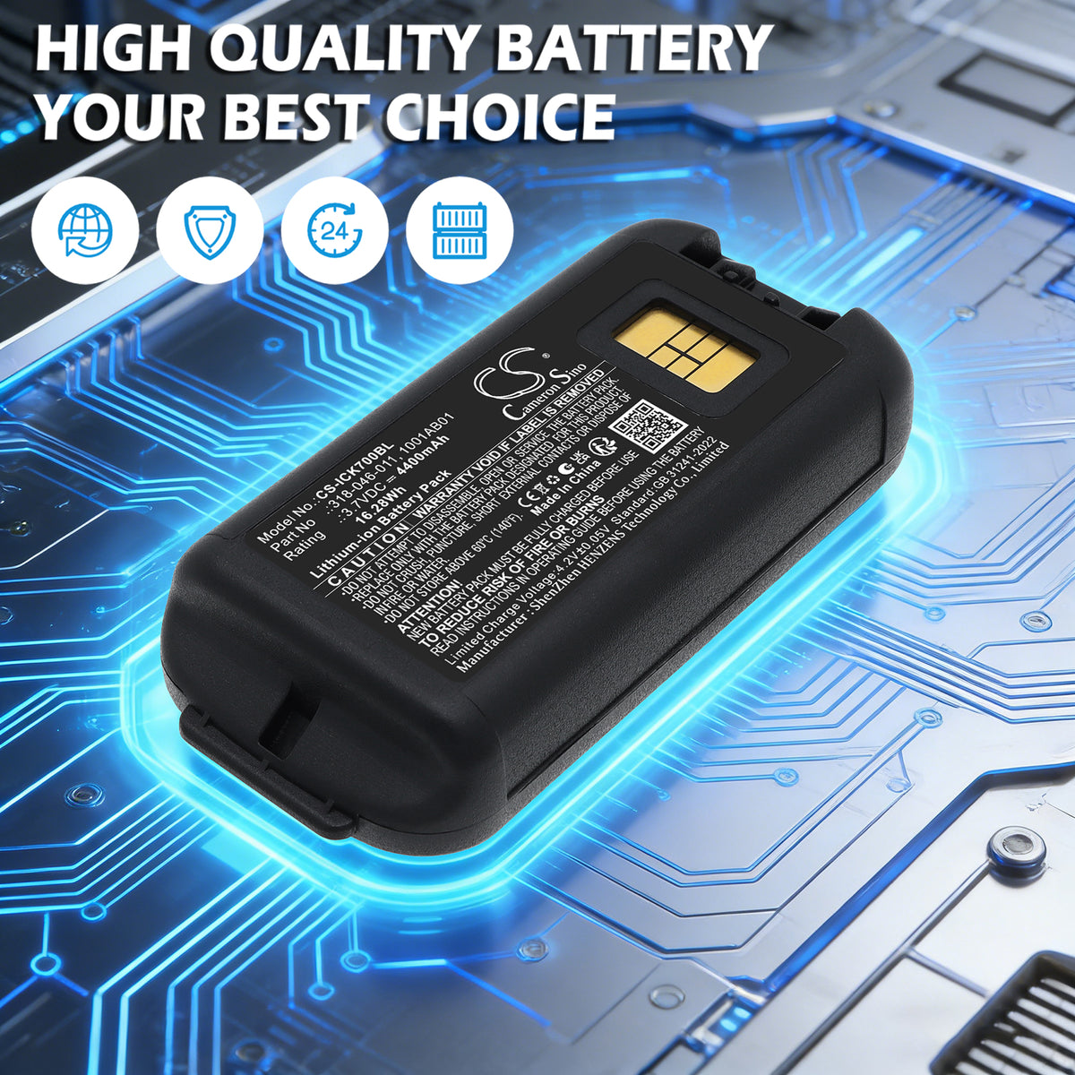 Replacement Battery for Intermec CK70 – Barcode Scanner – 4400mAh / 3.7V