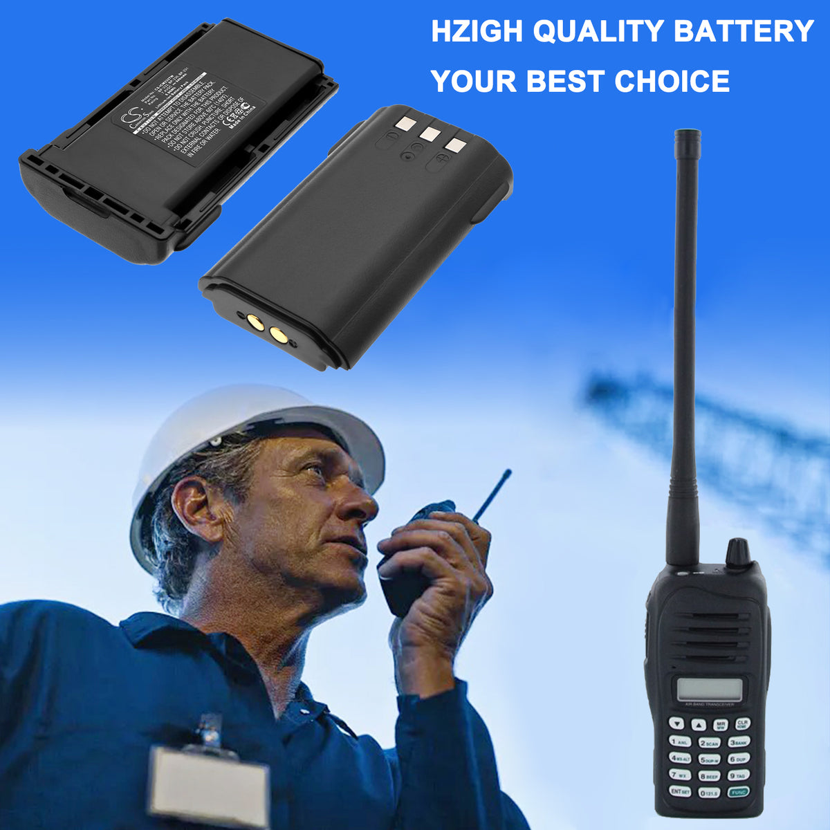 Replacement Battery for Icom IC-A14 – Two-Way Radio – 940mAh / 7.4V