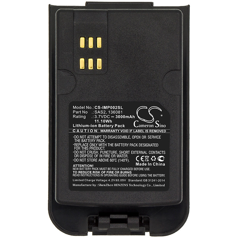 Replacement Battery for Inmarsat Isatphone 2 – Satellite Phone – 3000mAh / 3.7V - image 3