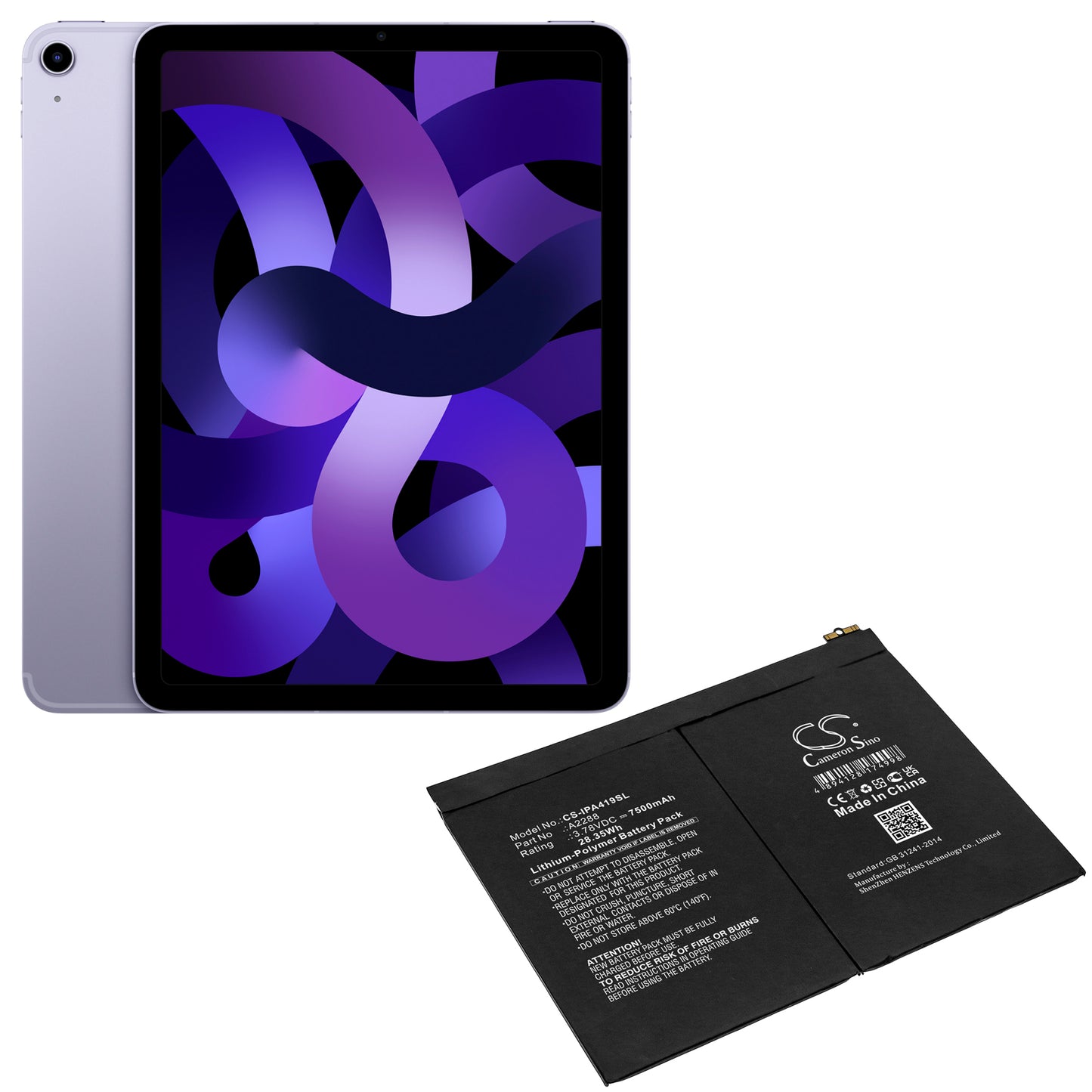 Replacement Battery for Apple iPad Air 5th Gen 2022 – Tablet – 7500mAh / 3.78V - image 5