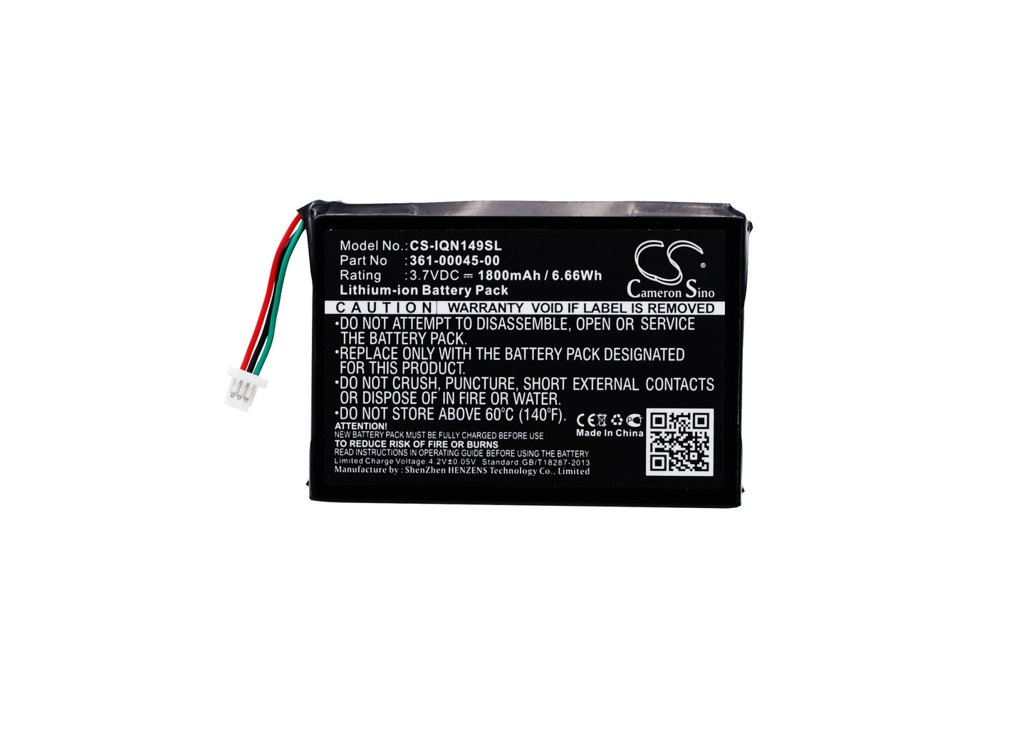 Replacement Battery for Garmin GDL 39 – GPS, Navigator – 1800mAh / 6.66Wh / 3.7V