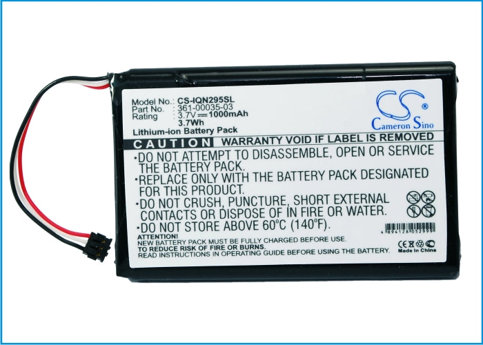 Replacement Battery for Garmin 010-01316-00 – GPS, Navigator – 1000mAh / 3.70Wh / 3.7V