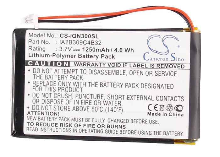 Replacement Battery for Garmin Nuvi 300 – GPS, Navigator – 1250mAh / 3.7V