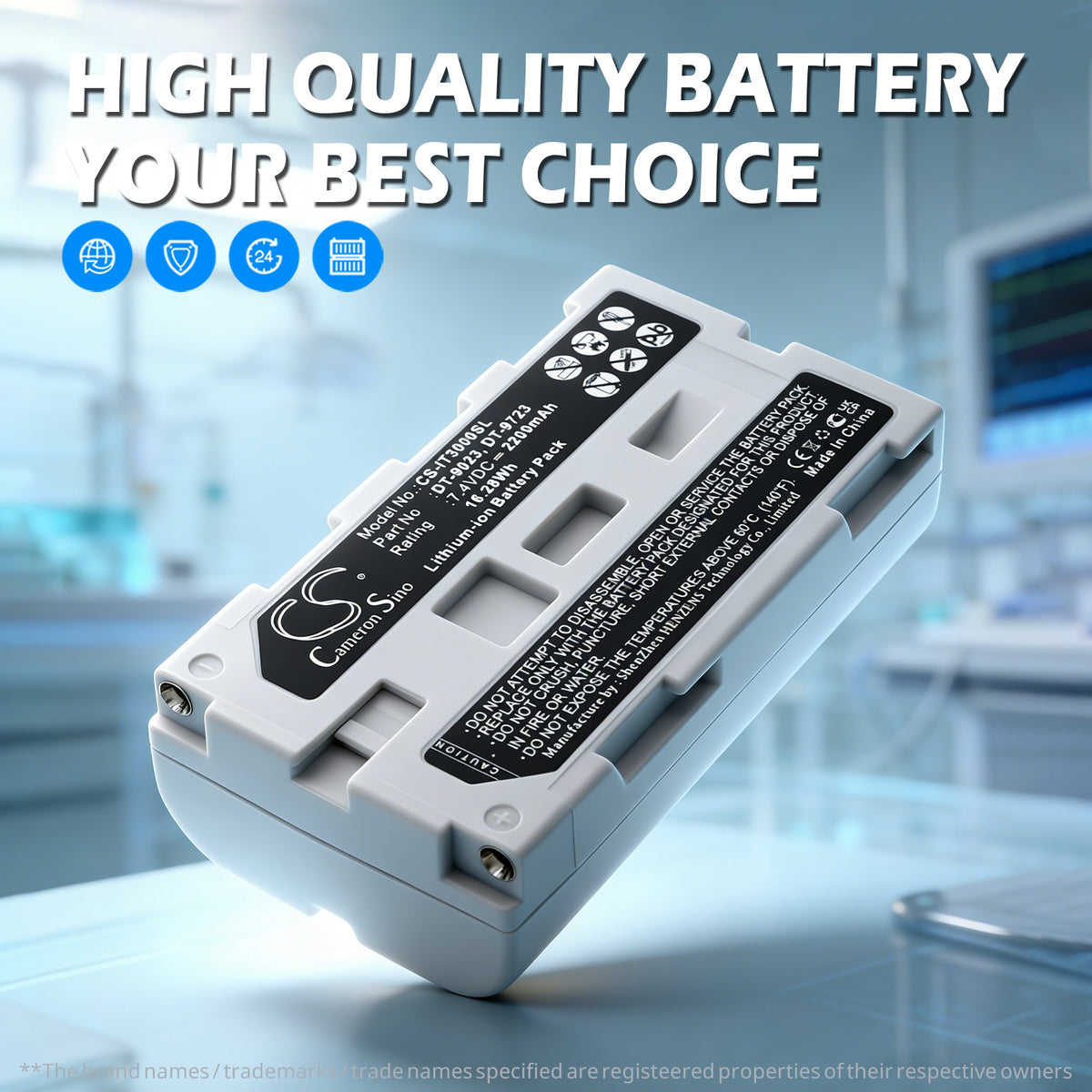 Replacement Battery for Epson | Casio TM-P60 M196A – Barcode Scanner – 2200mAh / 7.4V