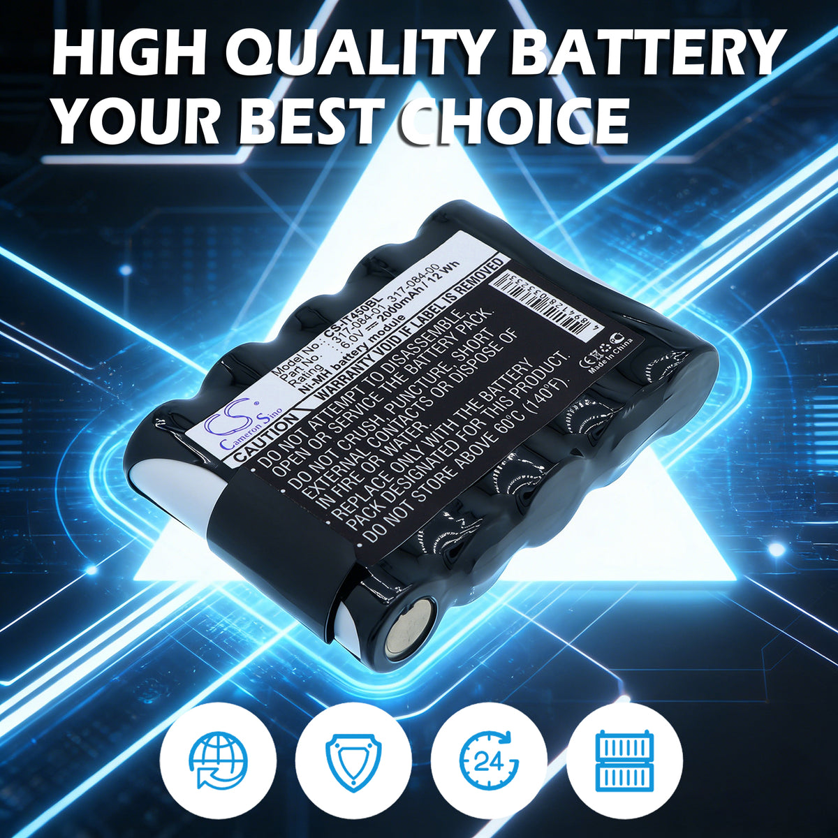 Replacement Battery for Intermec Pen Key 6210 – Barcode Scanner – 2000mAh / 6V