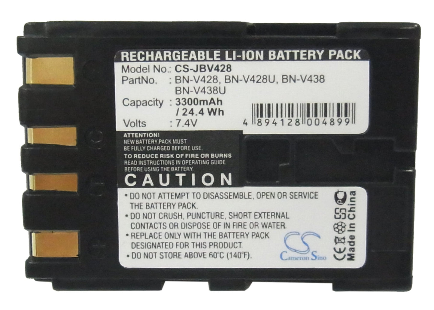 Replacement Battery for JVC CU-VH1 – Camera – 3300mAh / 7.4V