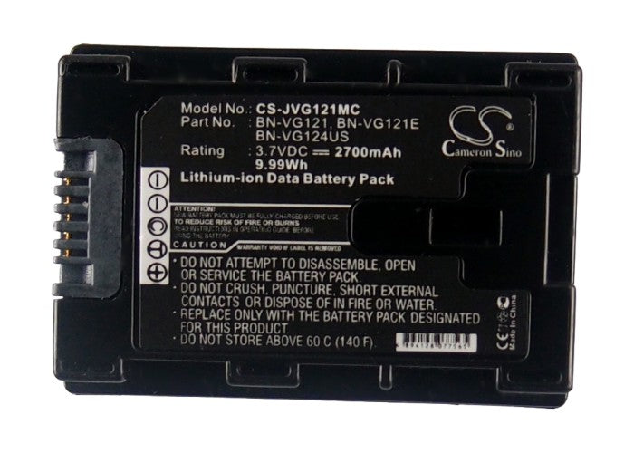 Replacement Battery for JVC GZ-E10 – Camera – 2700mAh/9.99Wh / 3.7V