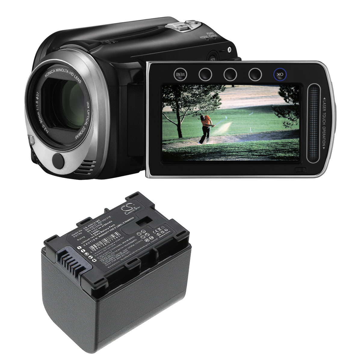 Replacement Battery for JVC GZ-HD620 – Camera – 2700mAh / 3.7V