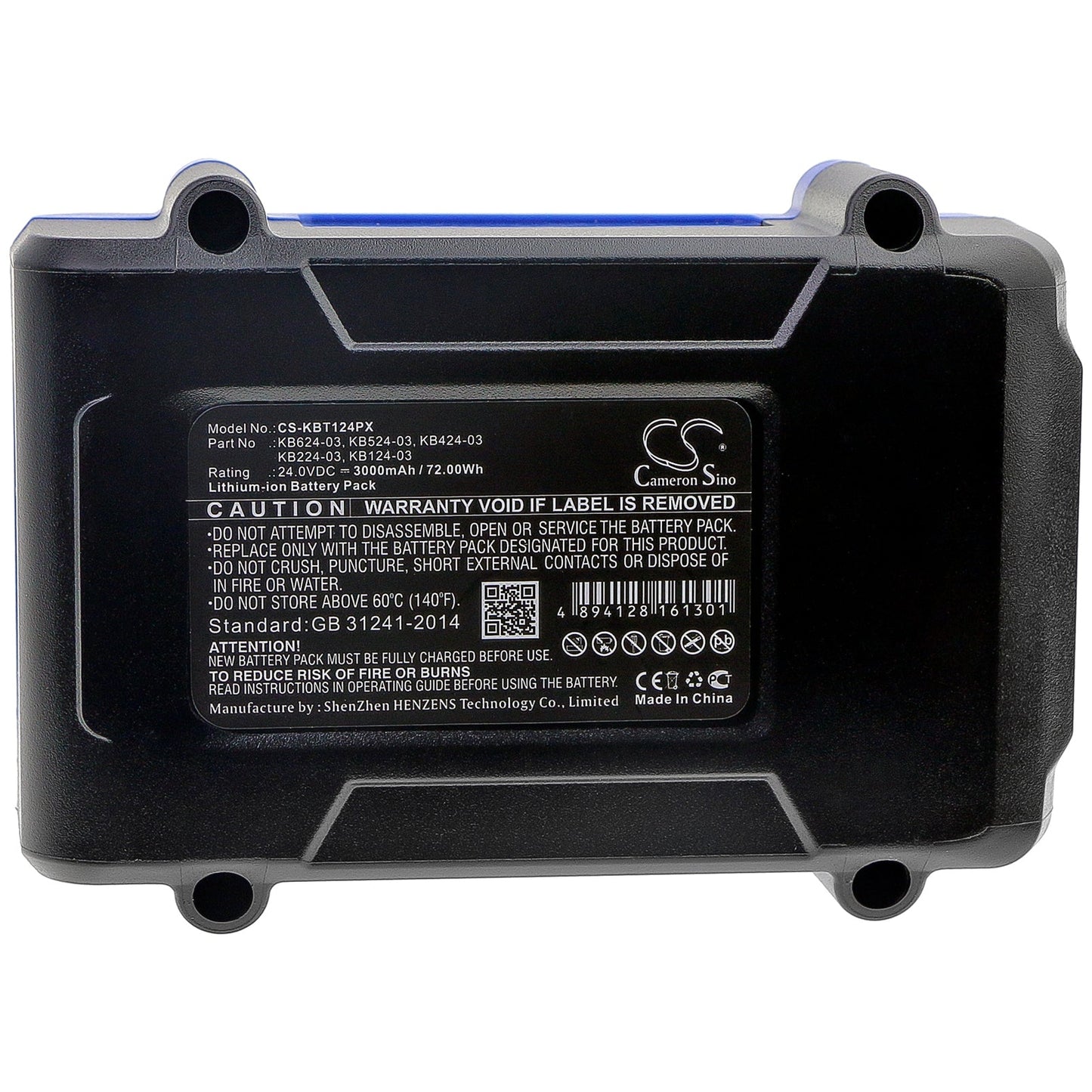 Replacement Battery for KOBALT 0856455 – Power Tools – 3000mAh / 72.00Wh / 24.0V