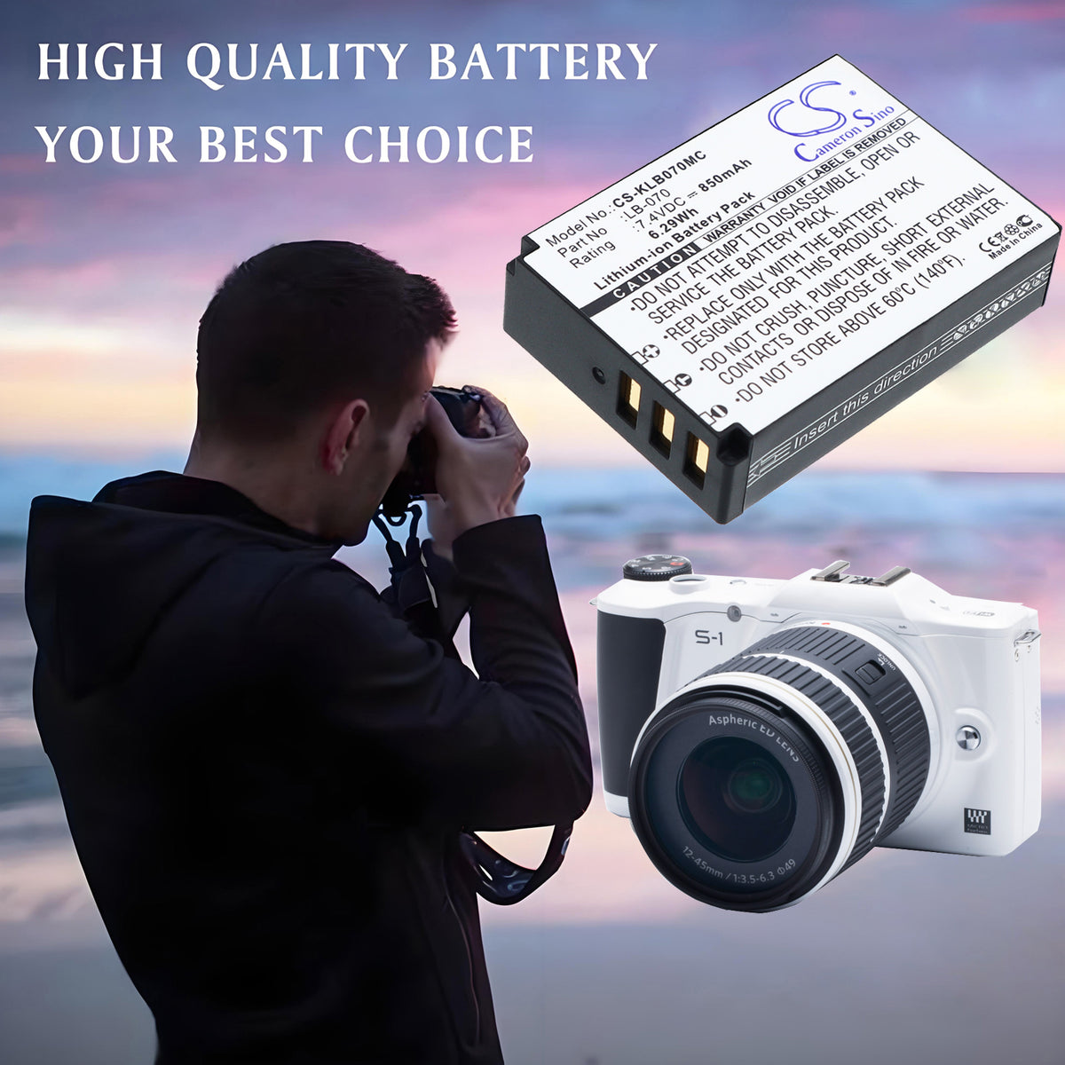 Replacement Battery for Kodak PIXPRO S1 – Camera – 850mAh / 7.4V