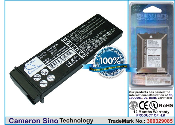 Replacement Battery for Kodak DSC-PRO14N – Camera – 1600mAh / 7.4V - image 1