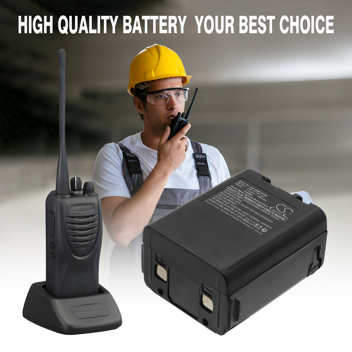 Replacement Battery for Kenwood TK-25A – Two-Way Radio – 700mAh / 7.2V