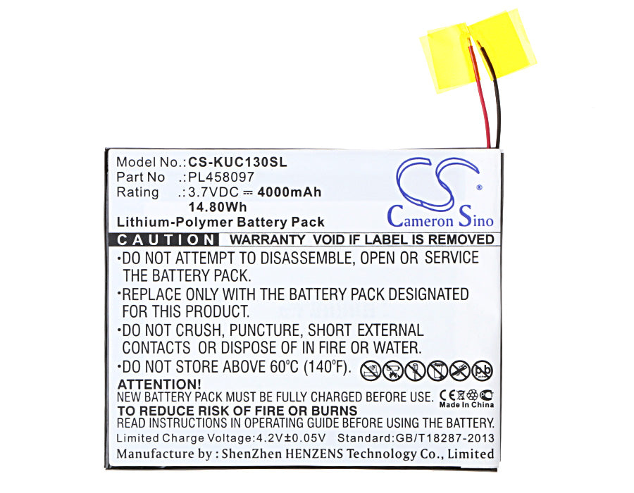 Replacement Battery for KURIO 7S – Tablet – 4000mAh / 3.7V - image 5