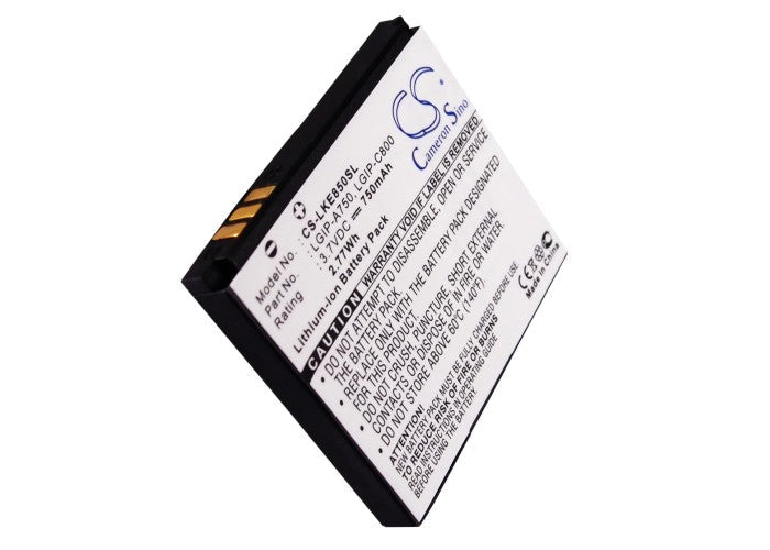Replacement Battery for LG KB6100 – Mobile, SmartPhone – 750mAh / 3.7V
