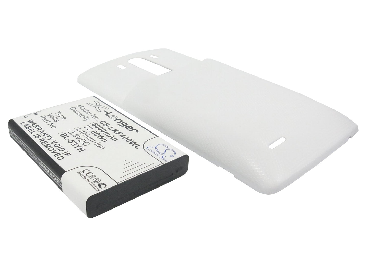 Replacement Battery for LG G3 – Mobile, SmartPhone – 6000mAh / 3.8V - image 1