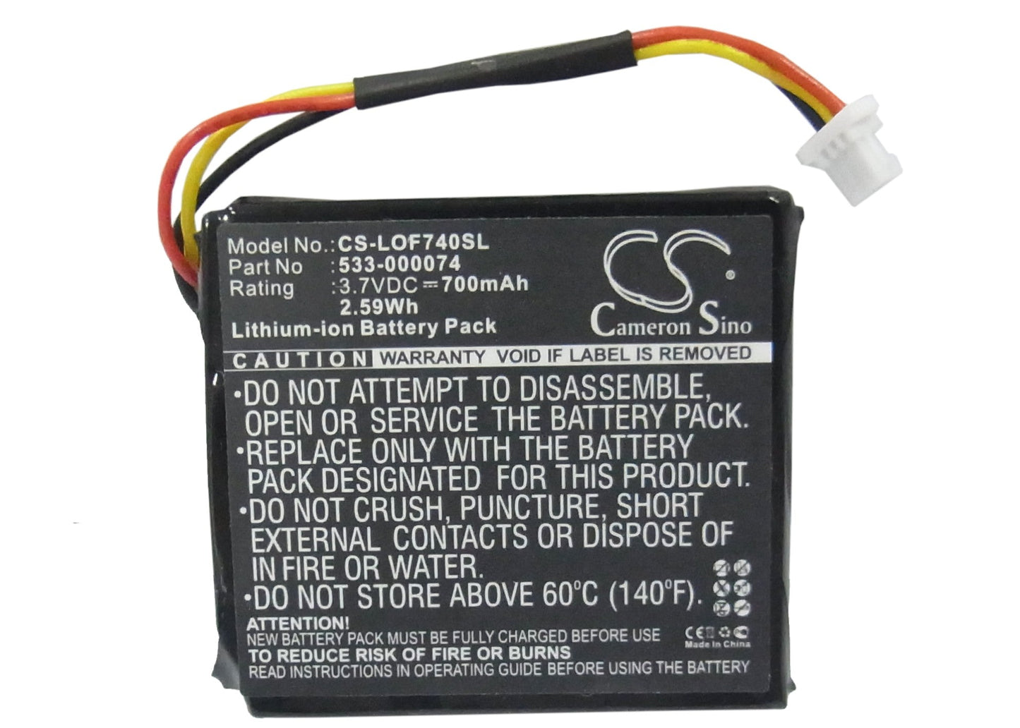 Replacement Battery for Logitech 981-000257 – Wireless Headset – 700mAh / 2.59Wh / 3.7V
