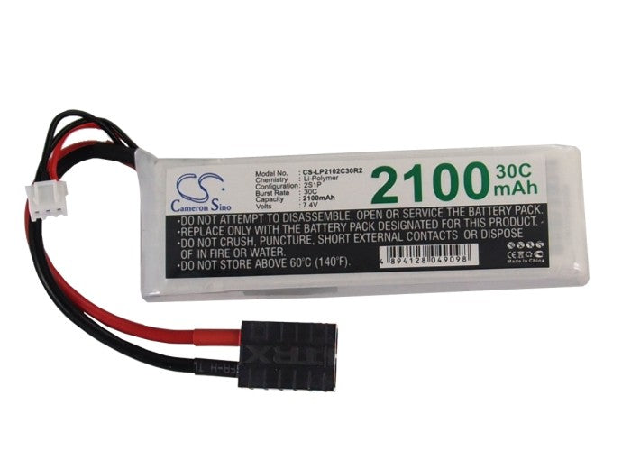 Replacement Battery for RC CS-LP2102C30R2 – Heli/Airplane – 2100mAh / 15.54Wh / 7.4V