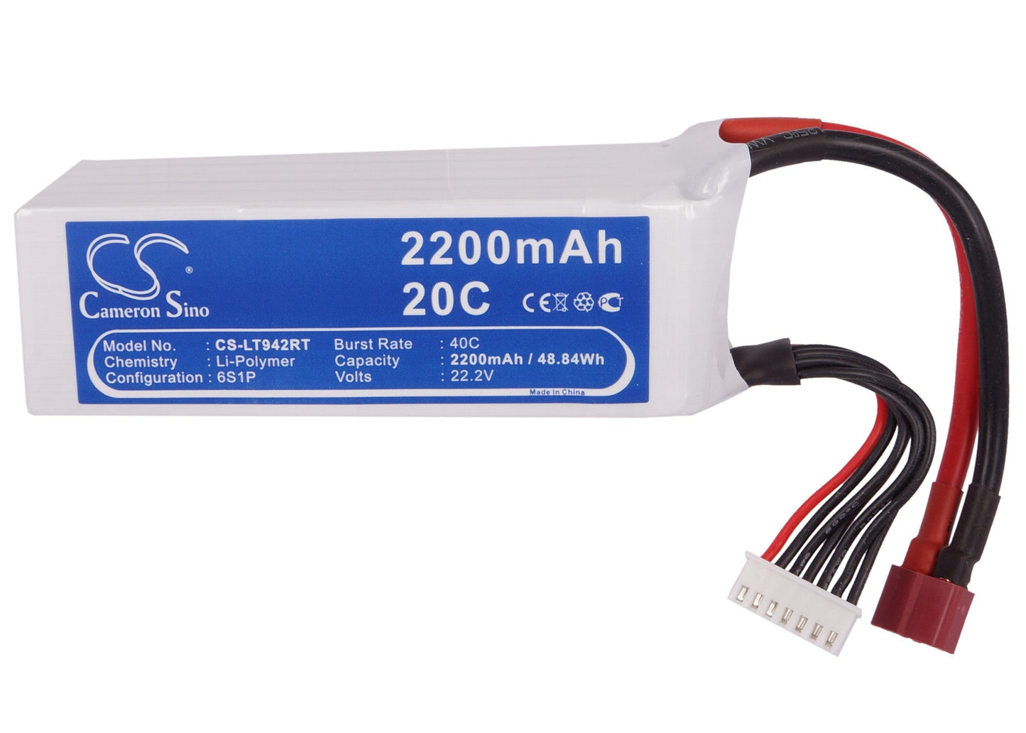 Replacement Battery for RC CS-LT942RT – FPV – 2200mAh / 48.84Wh / 22.2V