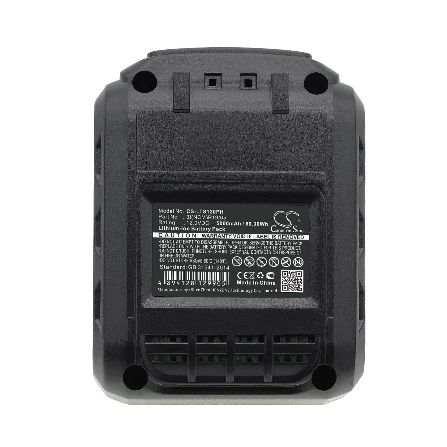 Replacement Battery for LUX-TOOLS ABS-12-Li – Power Tools – 5000mAh / 60.00Wh / 12.0V