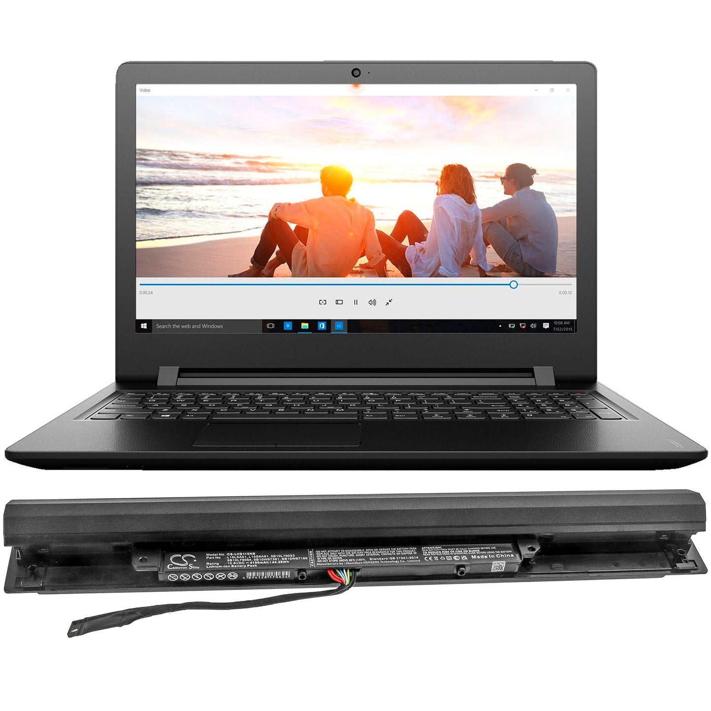Replacement Battery for Lenovo Ideapad 110-15ISK – Notebook, Laptop – 4100mAh / 44.28Wh / 10.8V